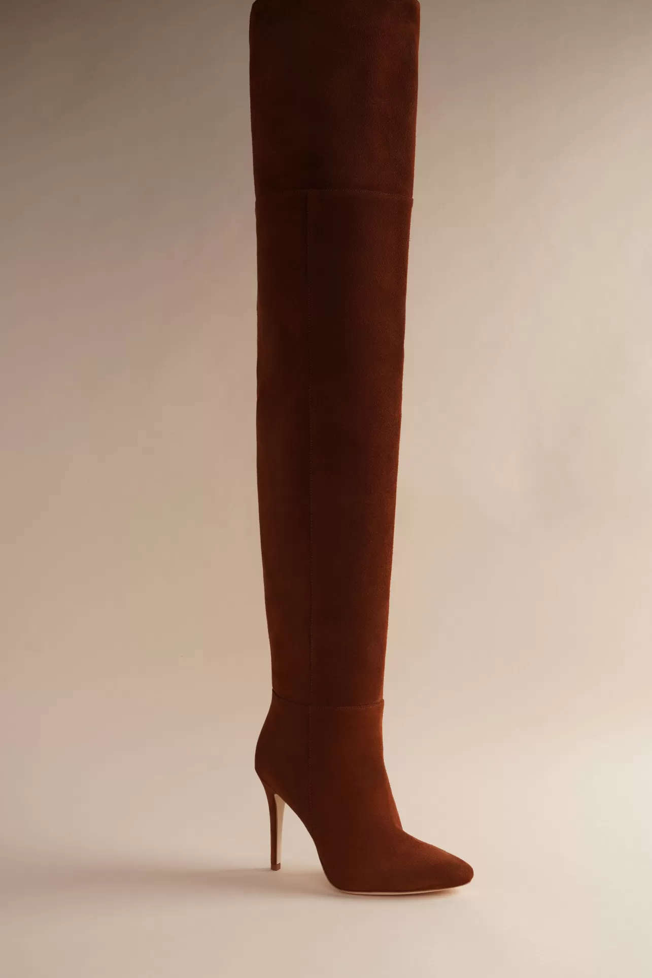 Boots-Brother Vellies Allora Over The Knee Boot In Cognac Suede