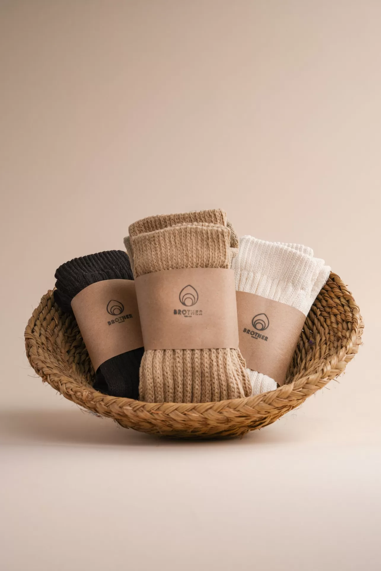 Shoes & Accessories-Brother Vellies Cloud Sock Bundle-Caffe Latte