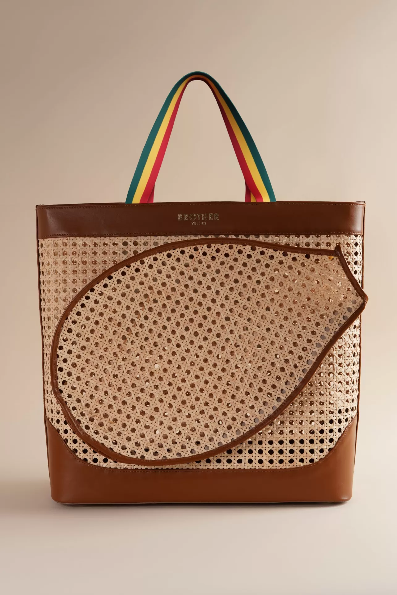 Shoes & Accessories-Brother Vellies Negril Tennis Club Tote In Rattan