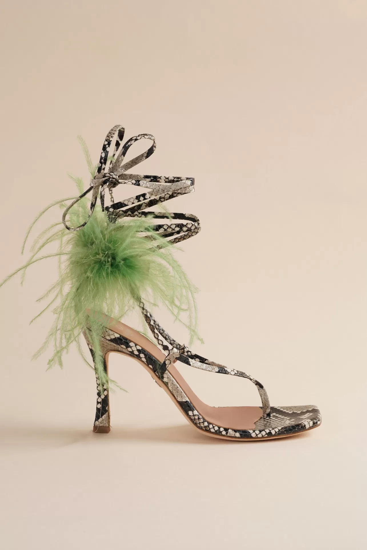 Heels-Brother Vellies Paloma Sandal In Avocado Green