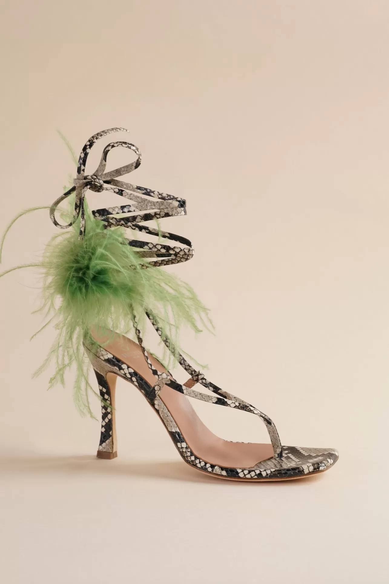 Heels-Brother Vellies Paloma Sandal In Avocado Green