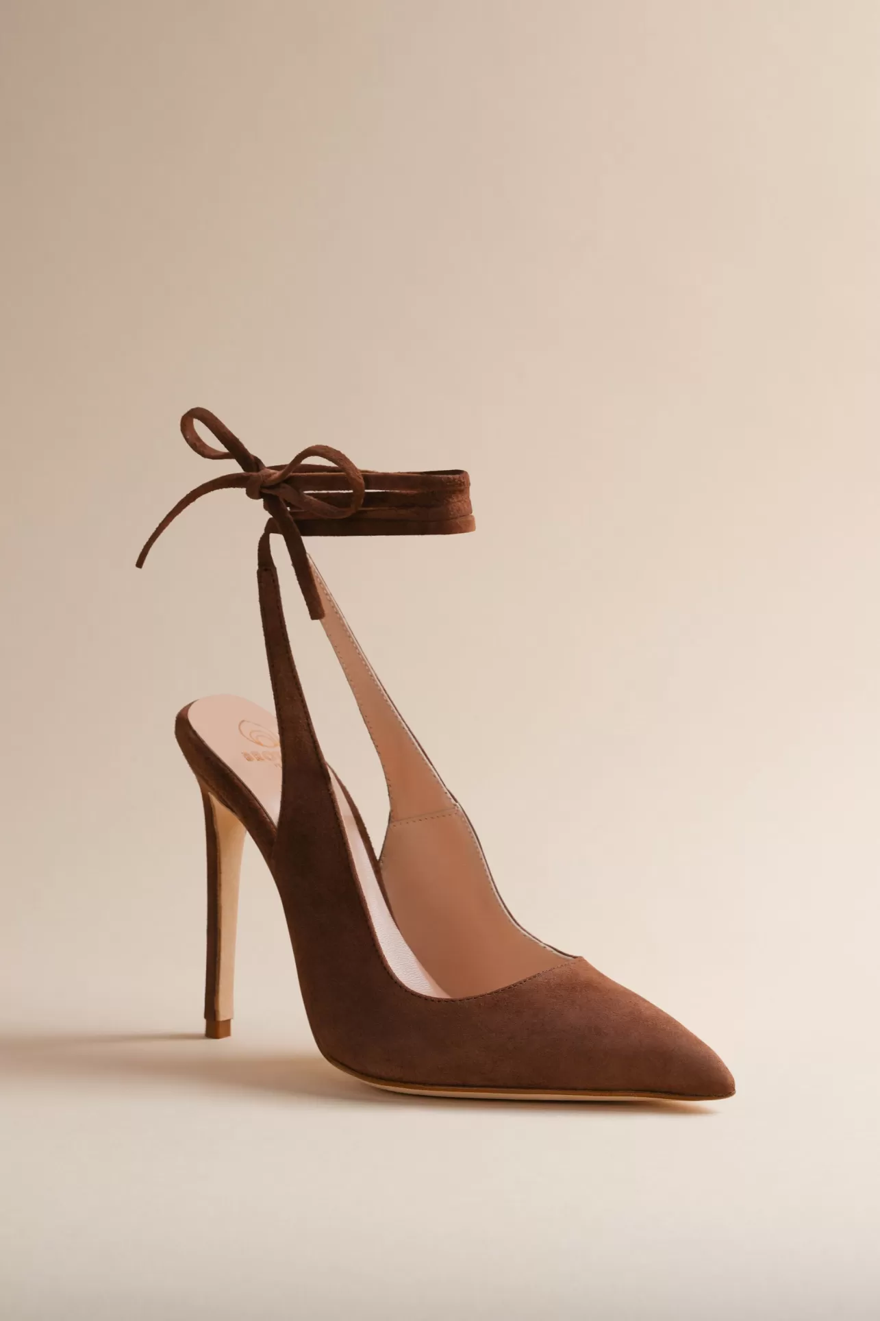 Nudes-Brother Vellies Ribbon Pump In Grace