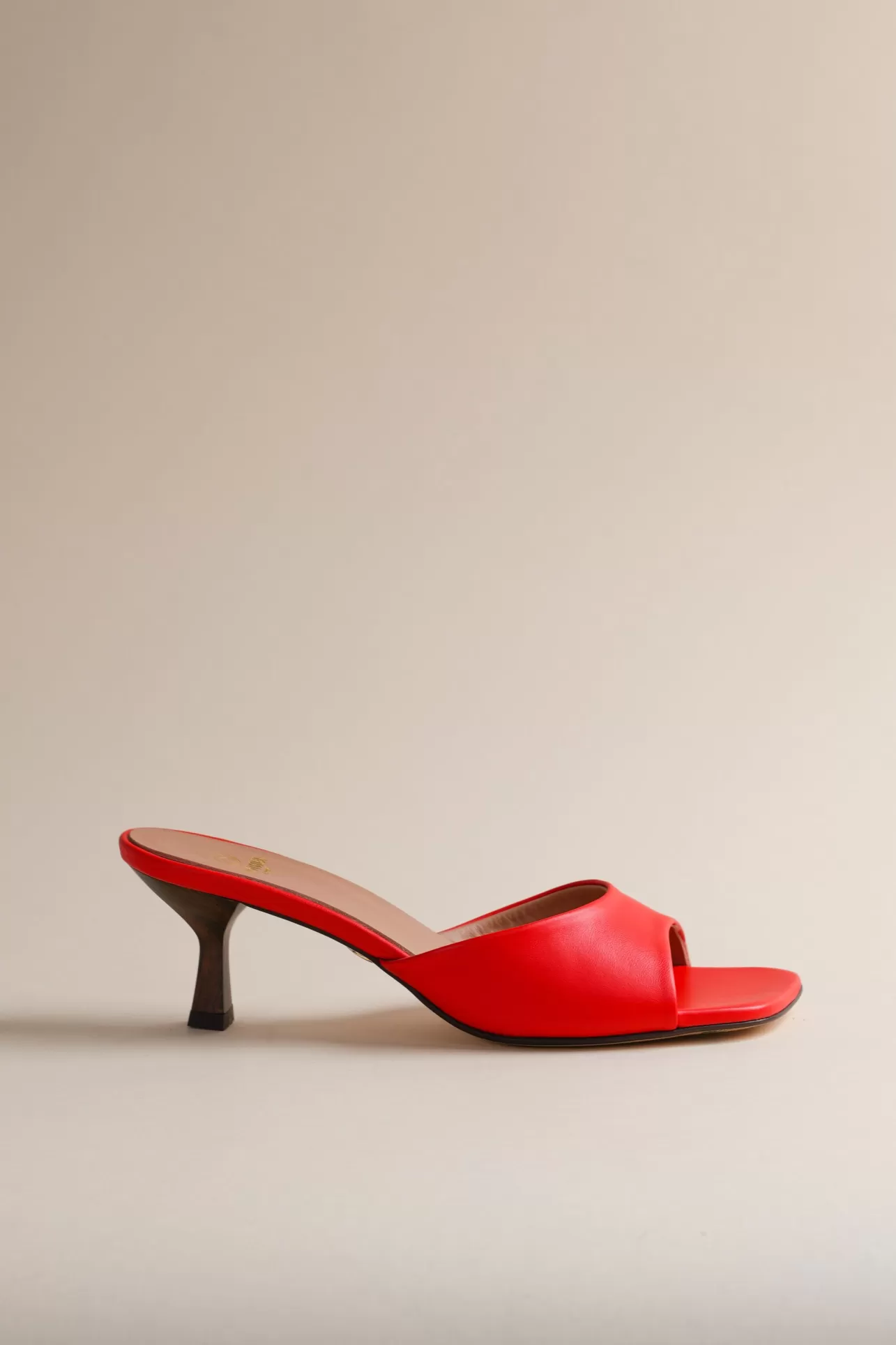 Heels-Brother Vellies Tuesday Mule In Tomato